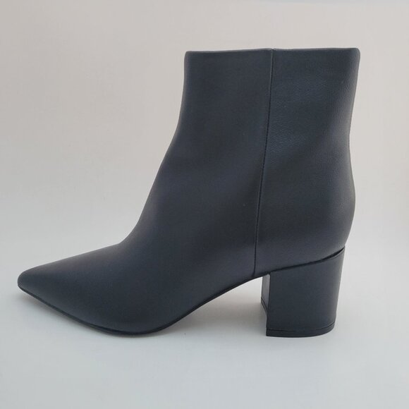 Marc Fisher Shoes - Marc Fisher Boots Women's 5.5 Black Leather Shoes Retire Ankle Booties NWOB